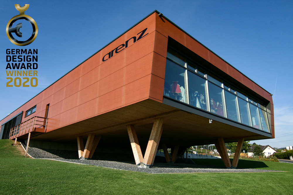Firmengebäude der arenz Textilhandels GmbH